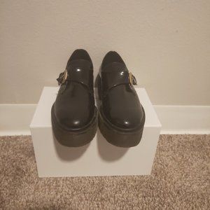 Monk Shoe with Platform patent leather